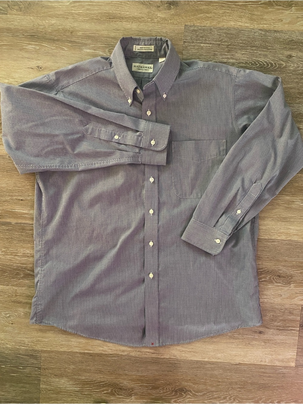 Vintage Hathaway Wrinkle Free Men’s Shirt 16